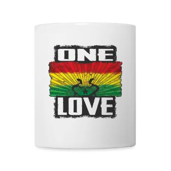 One Love Reggae Rastafari Design - Mug - white - Front