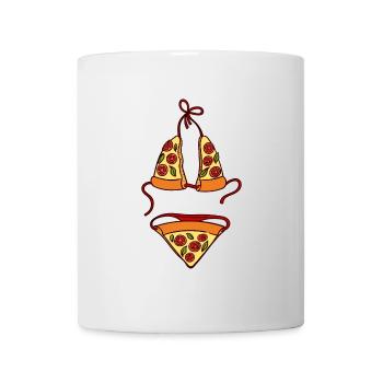 Pizza Bikini beach figure bikini figure Funny - Mug - white - Front