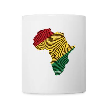 Africa Fingerprint Pattern Palette - Mug - white - Front