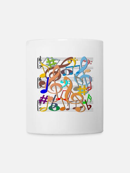 Musical Notes - Mug - white