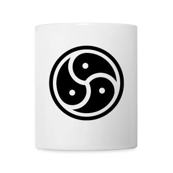 bdsm bondage fétiche latex symbole maîtresse domine - Mug blanc - blanc - Devant
