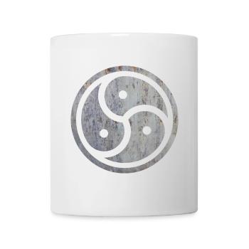 latex bondage symbole fétiche domine maîtresse - Mug blanc - blanc - Devant