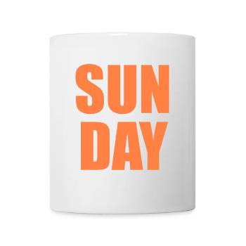 Sunday - Dimanche - Mug blanc - blanc - Devant