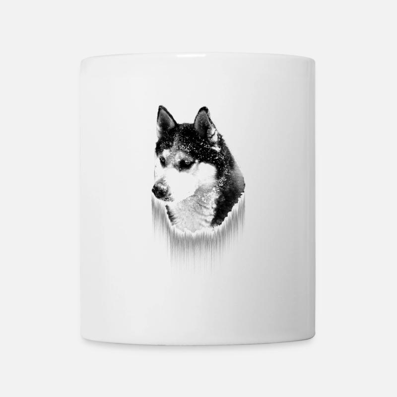 Husky Nebel Tropfen Eis - Tasse - Weiß