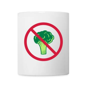 pas de brocoli zone de protection interdite vitamines saines - Mug blanc - blanc - Devant