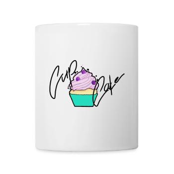 Pastell Cupcake Signatur-Design - Tasse - Weiß - Vorne