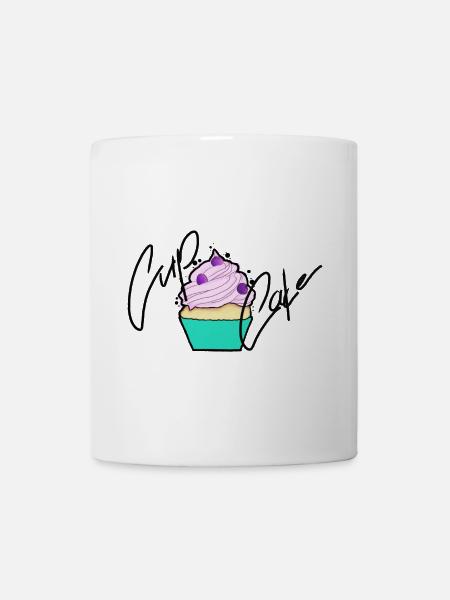 Pastell Cupcake Signatur-Design - Tasse - Weiß