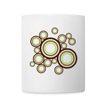 Circles retro multicolored - Mug - white - Front