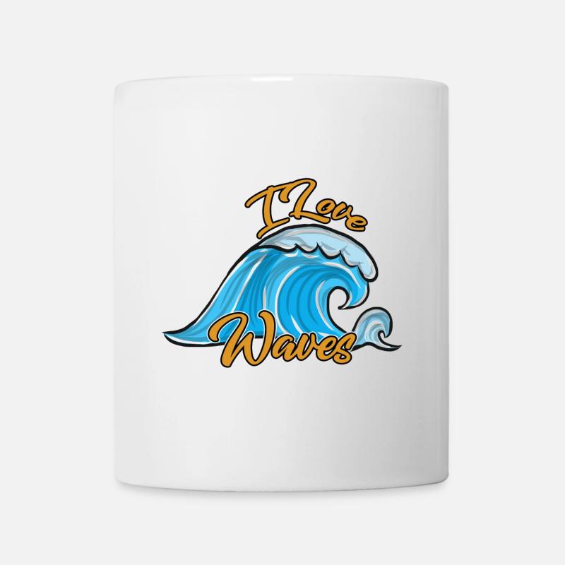Wellenreiten Surfen - Tasse - Weiß
