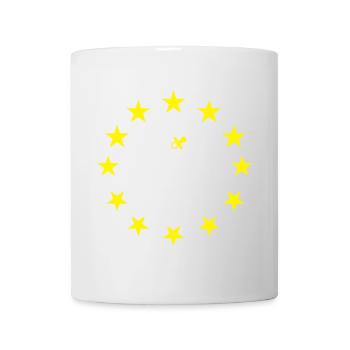 eu made in Europe bébé naissance fierté star choix - Mug blanc - blanc - Devant