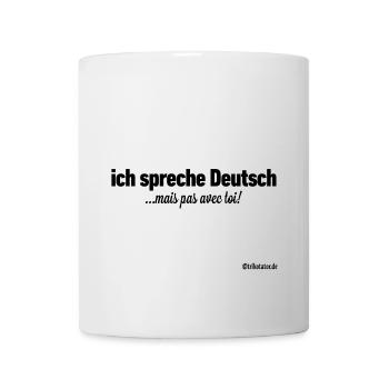 Deutsch - Französisch - Tasse - Weiß - Vorne