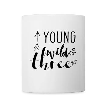 3ème anniversaire, trois, troisième, flèche - Mug blanc - blanc - Devant