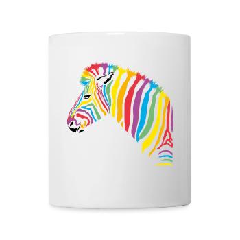 rainbow zebra - Tasse - Weiß - Vorne