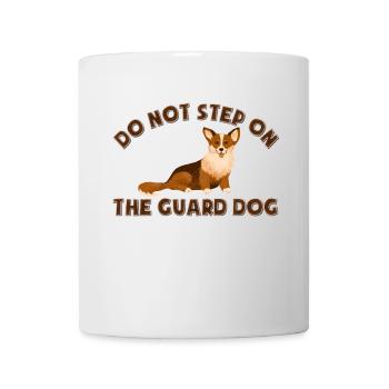 Do not step on the guard dog - corgi - Mug - white - Front