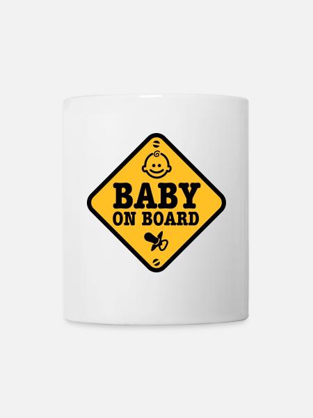 baby on board - Mug - white