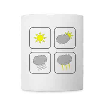 Météo Weather - Mug blanc - blanc - Devant