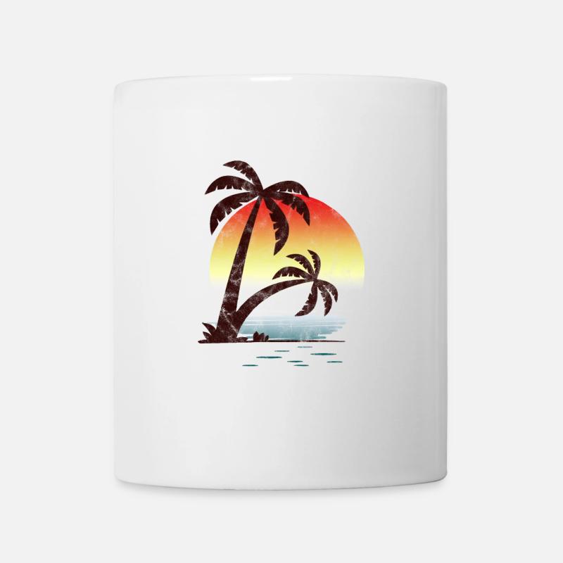 Summer Beach Palm Trees - Mug - white