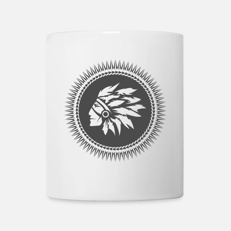 indianer tattoo amerika america native Symbol icon - Tasse - Weiß