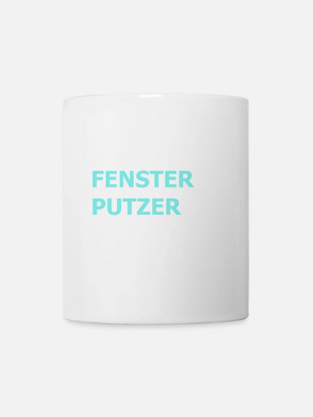 Bester Fensterputzer Reiniger Hausmann Geschenk - Tasse - Weiß