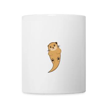 Treat Otters With Respect Funny Animal Love Meme - Mug blanc - blanc - Devant