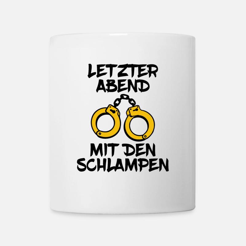 Braut Lustig Spruch Team Junggesellinnenabschied - Tasse - Weiß