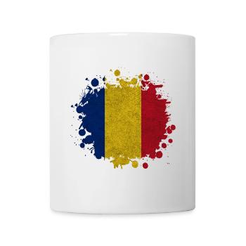 Roumanie Klecks Vintage / Cadeau Bucarest - Mug blanc - blanc - Devant