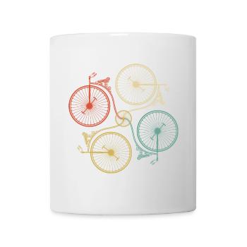 Rad-Mosaik-Gradient - Tasse - Weiß - Vorne