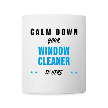 Nettoyant pour vitres Nettoyant pour bâtiment - Mug blanc - blanc - Devant