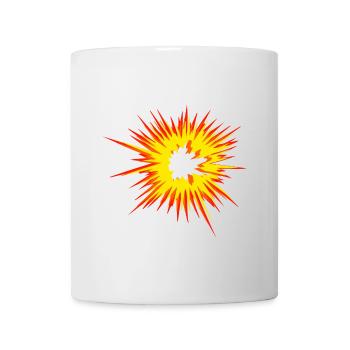 Explosion Stern Flamme - Tasse - Weiß - Vorne