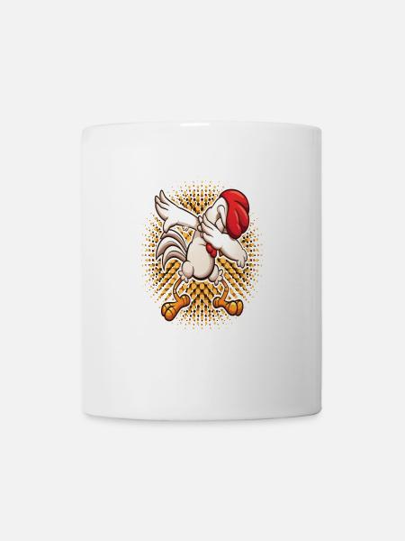 Dabbing Hahn Dab Huhn Tanzen Tanz Dabben Geschenk - Tasse - Weiß