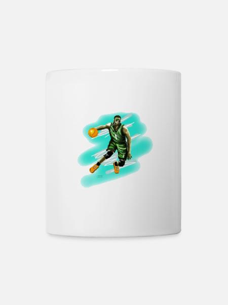 joueur de basket-ball - Mug blanc - blanc