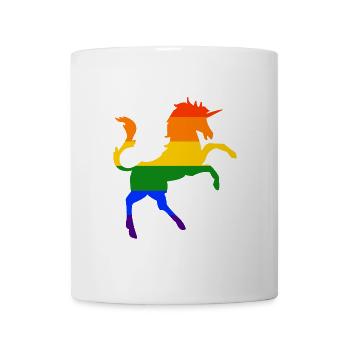 Unicorn LGBT Gay Pride Rainbow CSD - Mug - white - Front