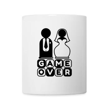 Game Over Mariage Fête de mariage Mariée Mariée - Mug blanc - blanc - Devant