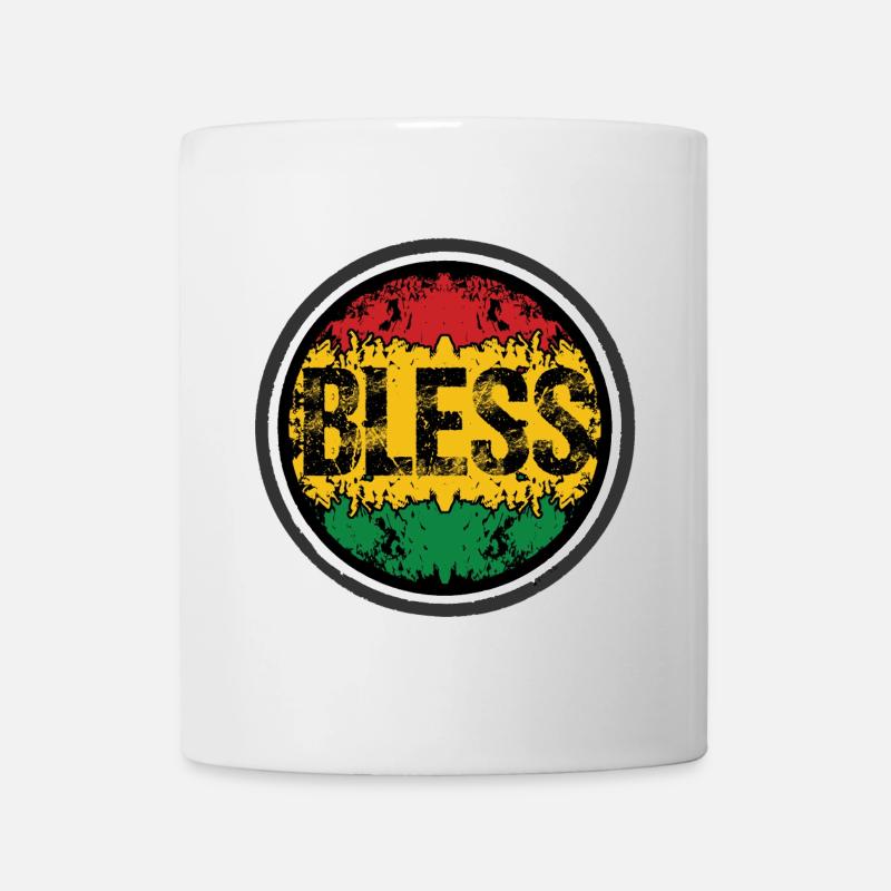 Motif floral rastafari - Mug blanc - blanc