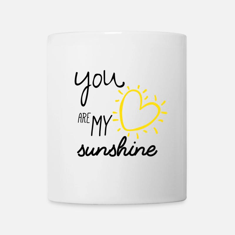 Partnerlook Mutter Tochter My Sunshine Mutter - Tasse - Weiß