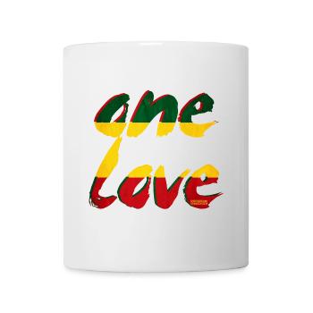Un amour des couleurs rastafaris - Mug blanc - blanc - Devant