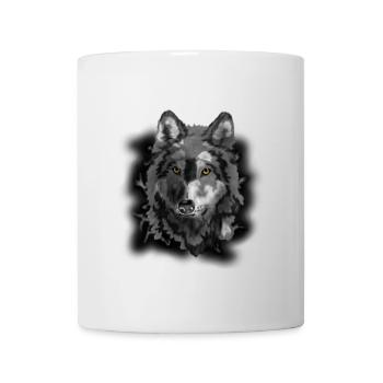Loup - Mug blanc - blanc - Devant