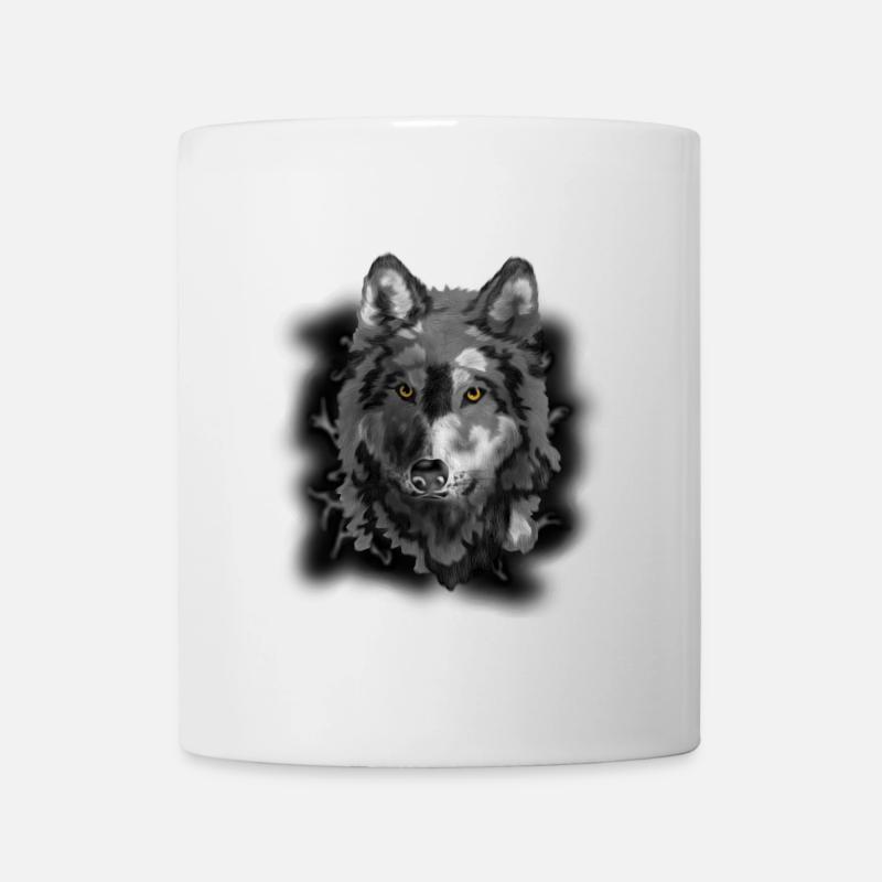 Wolf - Tasse - Weiß