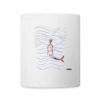 sirène - Mug blanc - blanc - Devant