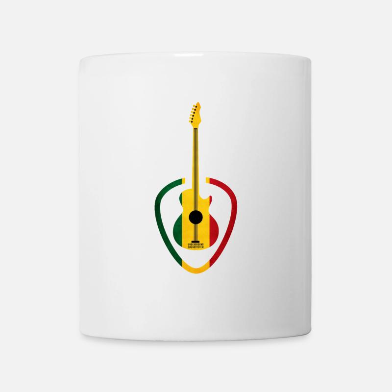 Guitare au ton rastafari - Mug blanc - blanc