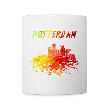 Rotterdam Skyline / Cadeau ville Pays-Bas - Mug blanc - blanc - Devant