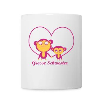 grosse Schwester - Tasse - Weiß - Vorne