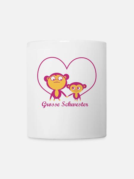 grosse Schwester - Tasse - Weiß