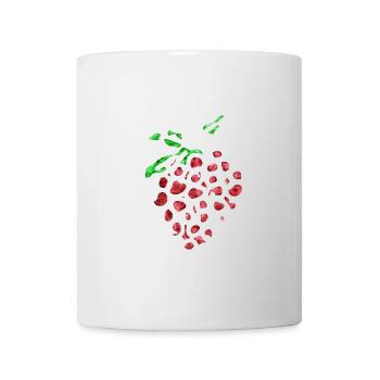 Fraise folle - Mug blanc - blanc - Devant