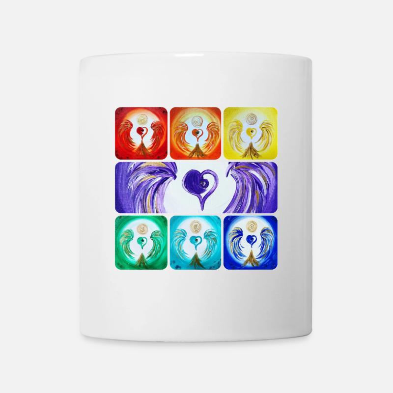 Herzengel der 7. Energiezentren - Tasse - Weiß