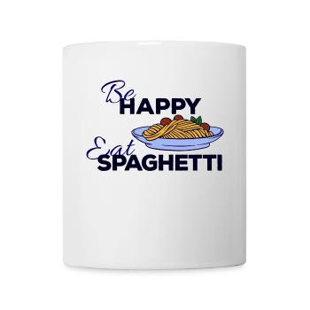 Spaghetti Pasta Asciutta Italien Essen Spruch - Tasse - Weiß - Vorne