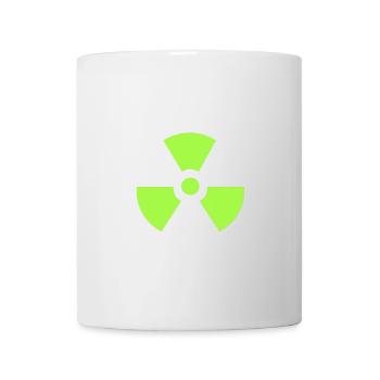 radioactive symbol green - Mug - white - Front
