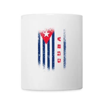 Kuba Flagge / Cuba Geschenk Karibik Havanna - Tasse - Weiß - Vorne