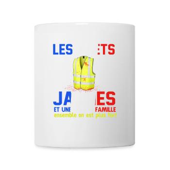 Gilet de Sécurité Famille Solidairte - Mug blanc - blanc - Devant