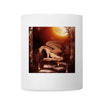 Wundervoller Drache nachts - Tasse - Weiß - Vorne